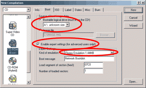 Nero Burning Rom - Bootable CD