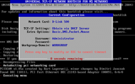 NetBootDisk Screen Capture