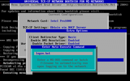 NetBootDisk Screen Capture